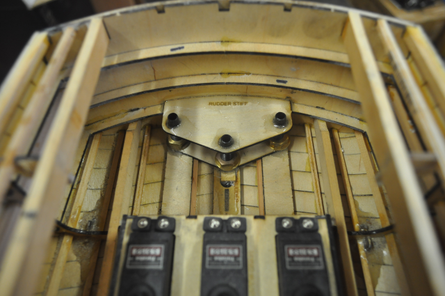 The Rudder Stiffeners Glued In Place