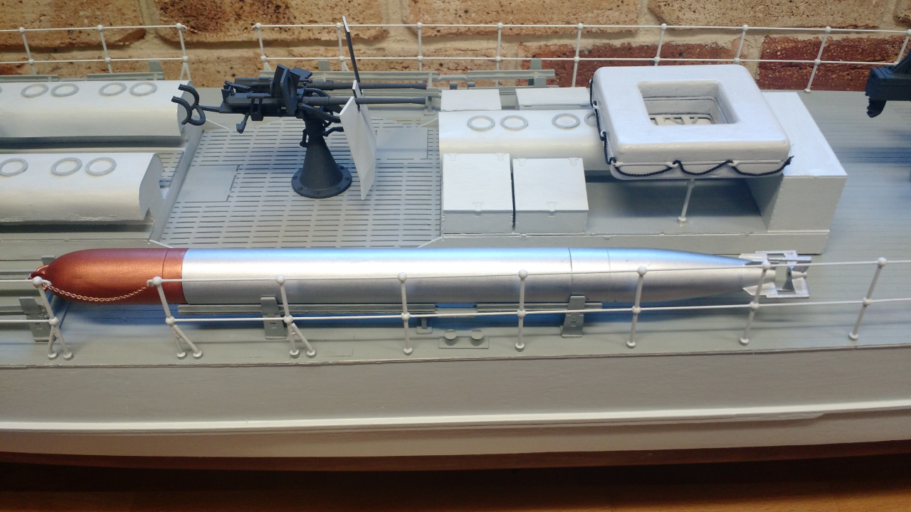 Torpedo Mounted on the Torpedo Rack